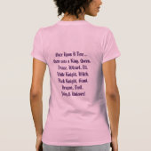 おとぎ話のプリンセス気分Tシャツ Tシャツ (裏面)