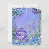 おとぎ話のプリンセス誕生日パーティー 招待状 (裏面)