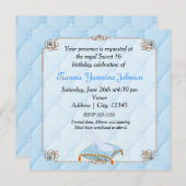 おとぎ話のプリンセス エレガント ウェディングパーティー 招待状 (正面/裏面)