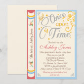 おとぎ話のベイビーシャワー招待状 Once Upon A Time 招待状 (正面/裏面)