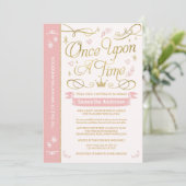おとぎ話のベイビーシャワー プリンセスベイビーシャワー 招待状 (スタンド正面)