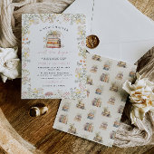 おとぎ話のベビーシャワー招待状 ガール 新章 招待状