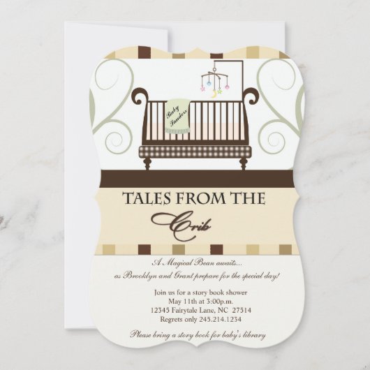 おとぎ話のベビーシャワー招待状 招待状 (正面)