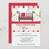 おとぎ話のベビーシャワー 招待状 ストーリーブック (正面/裏面)