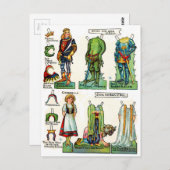 おとぎ話のペーパードール ポストカード (正面/裏面)