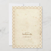 おとぎ話のモノグラムの招待状 招待状 (裏面)