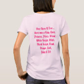 おとぎ話のユニコーンの気分Tシャツ Tシャツ (裏面)