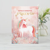 おとぎ話のユニコーンパーティー 招待状 (スタンド正面)