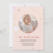 おとぎ話のユニコーンパーティー 招待状 (裏面)