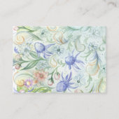 おとぎ話のユニコーン結婚式情報カード エンクロージャーカード (裏面)