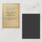 おとぎ話のレトロな雰囲気のウェディングインフォメーション エンクロージャーカード (正面/裏面)