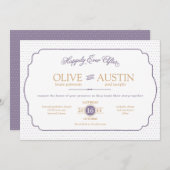 おとぎ話のロマンス ウェディング 招待状 (正面/裏面)