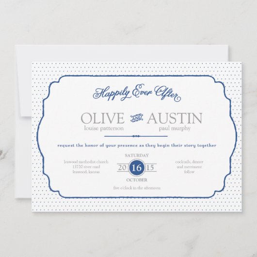 おとぎ話のロマンス ウェディング 招待状 (正面)