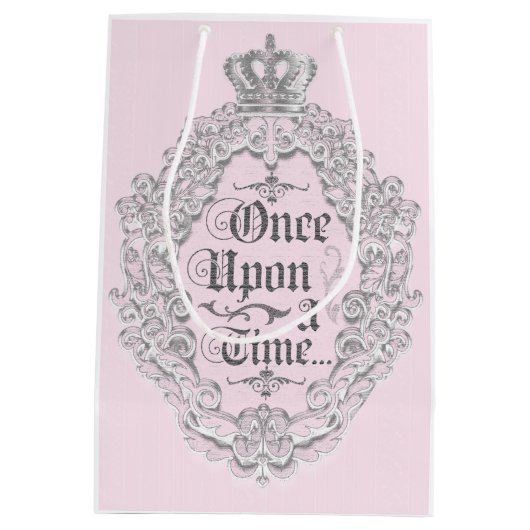 おとぎ話のヴィンテージワンオンザタイム抱き枕 ミディアムペーパーバッグ (裏面)