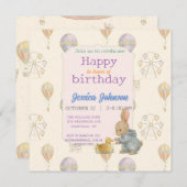 おとぎ話のヴィンテージ遊園地 招待状 (正面/裏面)