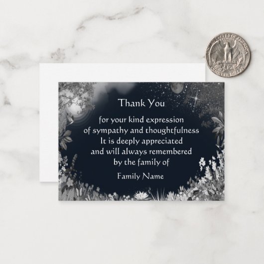 おとぎ話の世界サンキューカード ノートカード (正面/裏面インサイチュ)