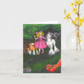 おとぎ話の世界空白の- カード (黄色い花)