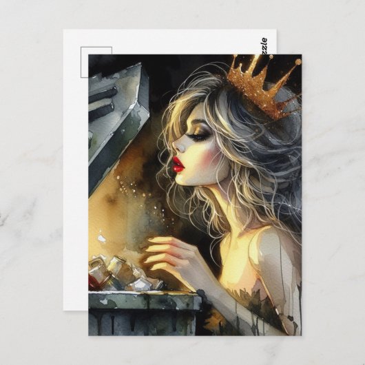 おとぎ話の中で探している妖精 ポストカード (正面/裏面)