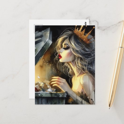 おとぎ話の中で探している妖精 ポストカード (正面/裏面インサイチュ)