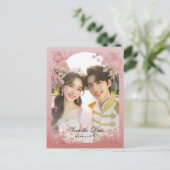 おとぎ話の写真の日付を保存 ポストカード (スタンド正面)