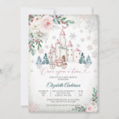 おとぎ話の冬のベビーシャワー招待状 招待状 (正面)