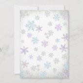 おとぎ話の冬のベビーシャワー招待状 招待状 (裏面)