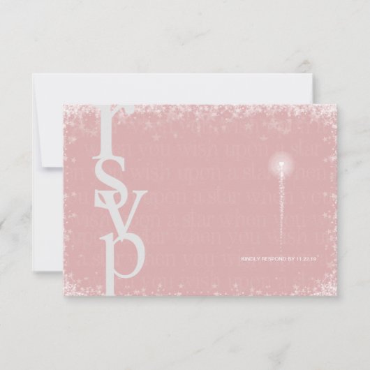 おとぎ話の出欠確認 招待状 (正面)