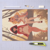 おとぎ話の友だちリトルレッドライディングフード&アリス 薄葉紙 (クラフト)