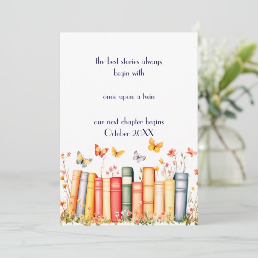 おとぎ話の双子妊娠発表 招待状 (スタンド正面)