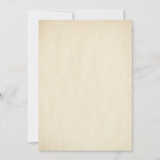 おとぎ話の古い城のヴィンテージのブライダルシャワー 招待状 (裏面)