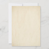 おとぎ話の古い城のヴィンテージの誕生会 招待状 (裏面)