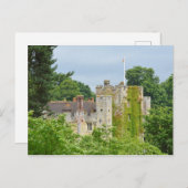 おとぎ話の城が森に隠れる ポストカード (正面/裏面)