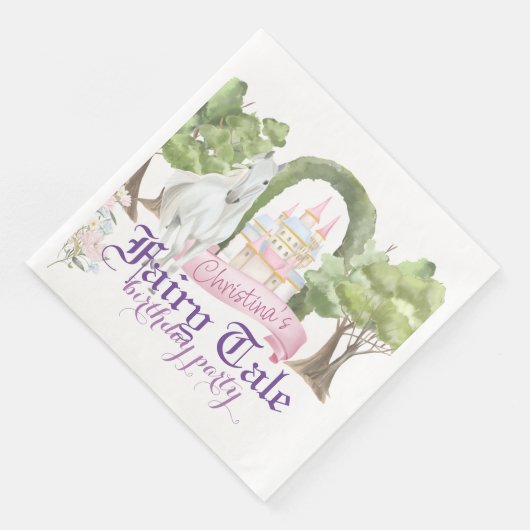 おとぎ話の城と白い馬の水色 (コーナー)