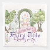 おとぎ話の城と白い馬の水色 (正面)