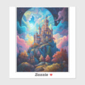 おとぎ話の城のファンタジーアート シール (シート)