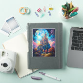 おとぎ話の城のファンタジーアート シール (iPadカバー)