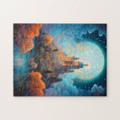 おとぎ話の城のファンタジーアート ジグソーパズル (横)