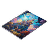 おとぎ話の城のファンタジーアート ノートブック (左側)