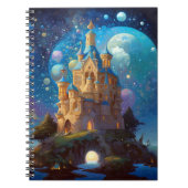 おとぎ話の城のファンタジーアート ノートブック (正面)