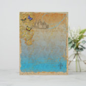 おとぎ話の城の文房具文字 (スタンド正面)