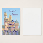 おとぎ話の城の日付カードを保存 (正面&裏面)