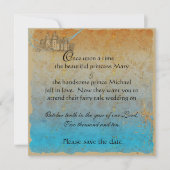 おとぎ話の城の日付カードを保存 セーブザデート (正面)