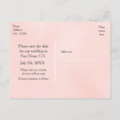 おとぎ話の城の絵本　結婚式の延期はがき 案内ポストカード (裏面)