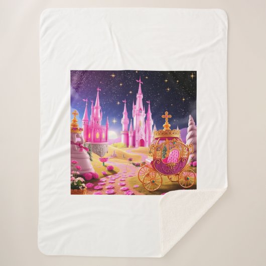 おとぎ話の城ガールズブランケットシェルパブランケット シェルパブランケット (正面)