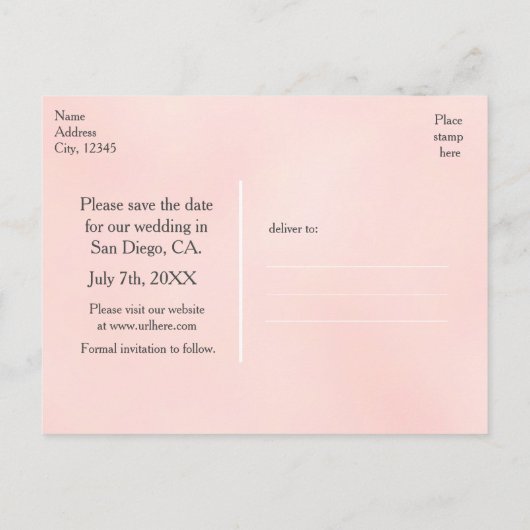 おとぎ話の城ストーリーブック日付のはがきを保存 案内ポストカード (裏面)