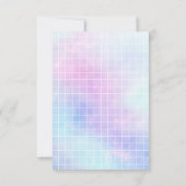 おとぎ話の城テーマ結婚ズ 出欠カード (裏面)