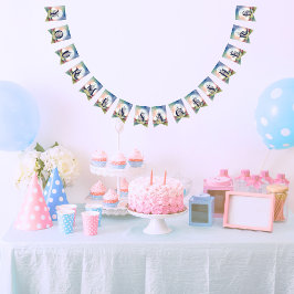 おとぎ話の城パーティー バンティングフラッグ