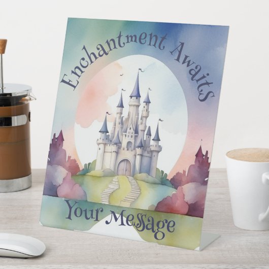 おとぎ話の城パーティー 台座サイン (インサイチュ)