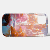 おとぎ話の城ピンクホワイト金ゴールドファンタジーアート Case-Mate iPhoneケース (裏面 (横))