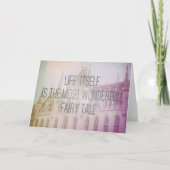 おとぎ話の城 | あいさつ感動的カード カード (正面)